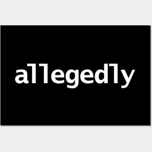 Allegedly Minimal Typography Posters and Art